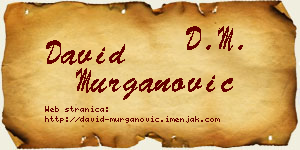 David Murganović vizit kartica